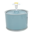 thumbnail image 2 of Fuente para beber para mascotas, dispensador de agua inteligente para gatos con circulación automática de agua con filtro y luz LED, 2,4 L, gris, 2 of 12