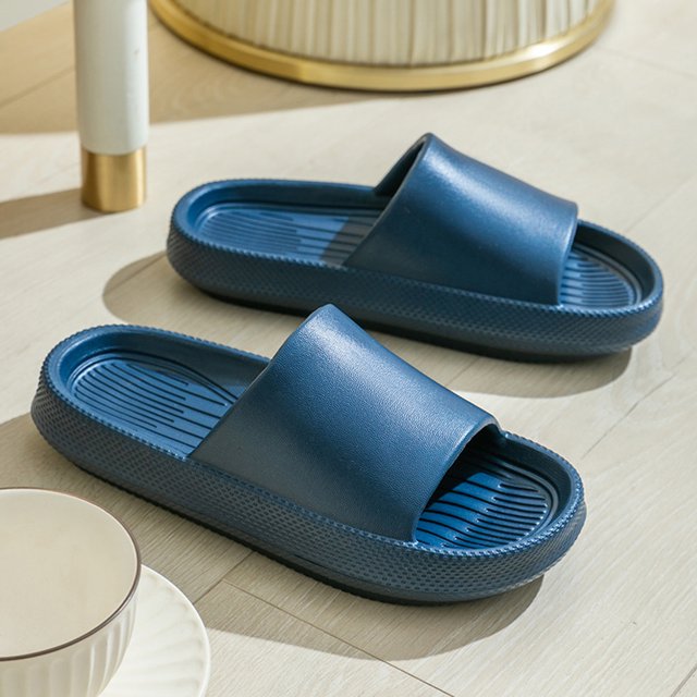 Slip-on Slippers Summer Unisex Non-Slip Bathroom Thicken Bottom Slippers