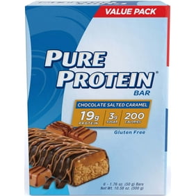 Pure Protein Bar Chocolate Salted Caramel 19g Protein 12 Ct