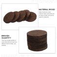 thumbnail image 2 of 5 Pcs Tranches de Bois Rondes pour Exposition Tranches de Bois Rondes Non Finies pour Fabrication Artisanale, 2 of 8