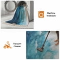 thumbnail image 5 of Blue Beach Coastal Washable Area Rug 3'x5', Summer Ocean Seaside Nautical Woven Cotton Tassels Kitchen Rugs, Non Slip Indoor Door Mat Throw Carpet for Entryway Living Room Nursery Laundry Room, 5 of 9