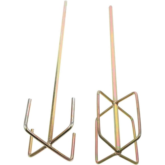 2pcs Cement Mixer Epoxy Resin Mud Paint Mixer Long Drill Attachment Paddle Tool Power Drill Stirring Tools for Mud Concrete Stucco Grout