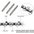 thumbnail image 1 of 2PCS 4 In Mini Cordless Electric Chainsaw Saw Chain For Yard Gardening, 1 of 2