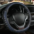 thumbnail image 6 of CxhicLuv Car Steering Wheel Cover, Auto Leather Handle Wrap, Universal No-Slip Breathable Honeycomb, Vehicle Steering Accessories, Grip Comfort & Protection Tools for All Car Owners, Blue, 6 of 6