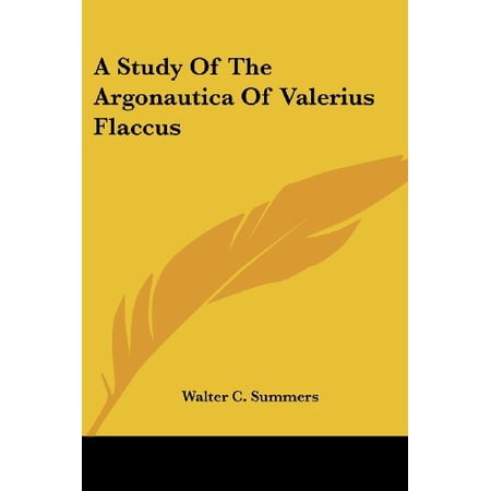 Study of the Argonautica of Valerius Flaccus