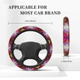 thumbnail image 5 of Goofa Colorful Tie Dye Stained Glass 3 Pattern Elastic Stretch Steering Wheel Cover,Universal 15 inch, Microfiber Breathable Ice Silk, Anti-Slip, Odorless, Easy Carry, 5 of 8