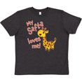 thumbnail image 3 of Inktastic My Safta Loves me- cute giraffe Youth T-Shirt, 3 of 5
