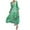 Green#01, variant on Green Womens Long Sleeve Maxi Dress Floral Boho Print Casual Crew Neck Tunic Dress Long High Waist Elastic Beach Dress