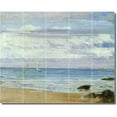 thumbnail image 1 of Ceramic Tile Mural-James Whistler Waterfront Painting 258. 60" w x 48" h using (20) 12 x 12 ceramic tiles, 1 of 3