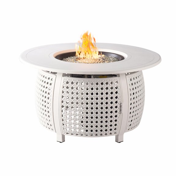 Oakland Living Cliff 44 in. Round Propane Fire Pit Table