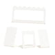 thumbnail image 1 of Organizador de acrílico para orejas, ideal para tobilleras, collares, pulseras, guardar joyas en casa. blanco 4 piezas, 1 of 9