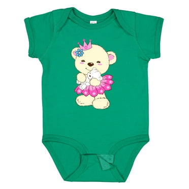 Inktastic Princess Bear Girls Baby Bodysuit