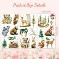 thumbnail image 2 of Rub on Transfer Decals for Furniture Crafts 6"x12" 3Pcs Animals and Forest Waterproof UV Transfer Decals Sticker for Dresser Glass Porcelain Wood colorful, 2 of 9