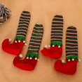 thumbnail image 3 of Clearance 4Pcs Christmas Chair Leg Covers Foot Chair Leg Sleeve Cover for Christmas Table and Chair Leg Covers Elf Elves Feet Shoes Legs for Party Decor Cover, 3 of 9