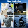 thumbnail image 6 of Portable Waist Fan,10000mAh Rechargeable Clip On Fan with 5 Speed&Flashlight,Wearable Belt Fan for Camping Travel, 6 of 6