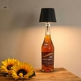 thumbnail image 2 of Topaliving 3 Colors Wireless Bottle Lamp - Stepless Dimming Wine Bottle Lights, Touch Control (Black, 1pcs), 2 of 10