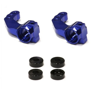 Integy RC Toy Model Hop-ups T8057BLUE Front Steering Blocks for Traxxas 1/10 Electric Rustler XL5 & Slash 2WD