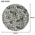 thumbnail image 6 of Grey Geometric Modern Round Table Cloth,Wrinkle Resistant Table Cover with Polyester,Waterproof Reusable Tableclothes for Weeding Birthday Tea Party Decorations (Round,60x60inch), 6 of 6
