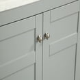 thumbnail image 4 of Eviva New York 30" Gray Bathroom Vanity, with White Marble Carrara Counter-Top, 4 of 6