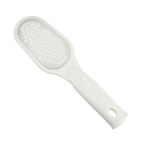 Archivo de pies Unique Bargains Raspador de pies de acero inoxidable Herramienta removedora de callos para el cuidado de los pies 8.66" Blanco