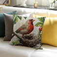 thumbnail image 3 of BANET Throw Pillow Covers Christmas Cardinal Birds Stand on The Tree Branches Halloween Decorative Pillow Case Cushion Cover Pillowslip 20x20in, 3 of 5