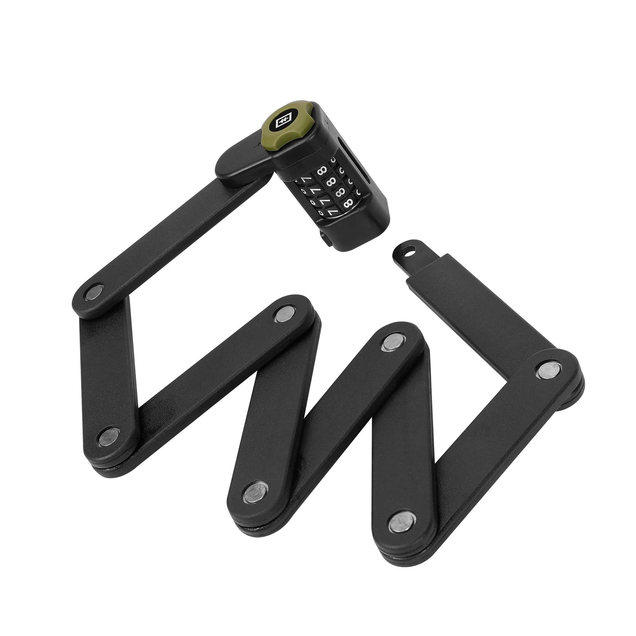 Swiss Tech Foldable Bike Frame Lock, Black