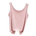 thumbnail image 2 of Antinious Women Round Neck Sleeveless Soft Solid Pajama Tank Tops Loungewear Soft Breathable, 2 of 5