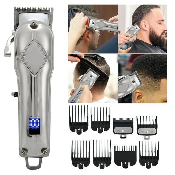 Cortadora de cabello recargable cortadora de cabello electrica recargable Maquina para cortar cabello Cortadora de cabello Rendimiento solido Walmart en linea