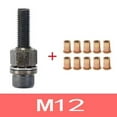 thumbnail image 2 of Manual Rivet Screw Riveter Rivet Nut Tool Adapter Metal License Plate Simple Installation 11pcs ,1set x Rivet Nut Tool,As Shown, 2 of 8