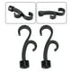 thumbnail image 4 of 2 piezas de accesorios para cortinas con doble gancho, varilla romana decorativa (3/4 pulgadas, negro), 4 of 5
