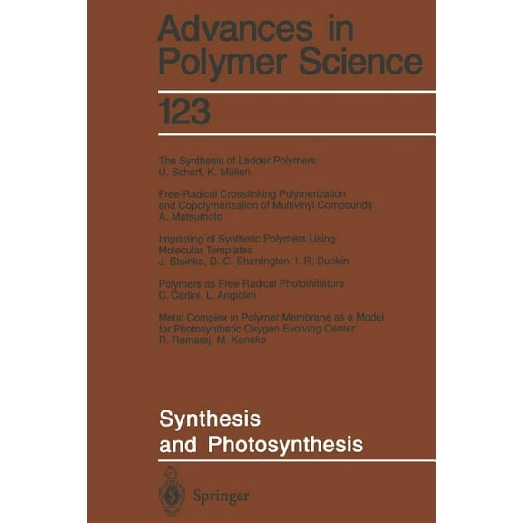 Advances in Polymer Science Synthesis and Photosynthesis, Book 123, (Paperback)