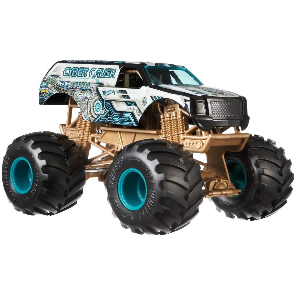 Hot Wheels Monster Trucks 1:24 Scale Cyber Crush Vehicle