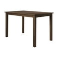 thumbnail image 6 of Home Design Darien Rectangular Dining Table, Brown, Solid Wood, Natural Woodgrain Finish, Sturdy Legs, Traditional Style, 6 of 9