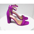 thumbnail image 3 of INC Womens Purple Adjustable Comfort Padded Ankle Strap Lexini Square Toe Block Heel Buckle Dress Sandals Shoes 8 M, 3 of 4