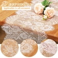thumbnail image 2 of Table Runner Coume, 14 x 305 cm, encaje floral, paquete de 8 unidades, color blanco, 2 of 6