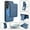 Blue, variant on TECH CIRCLE for Galaxy S25 Ultra Wallet Phone Case 6.8" 2025 Model, Removable Magnetic Flip Wallet with 3 Card Slots, Protective Magnetic Phone Cover, Compatible with MagSafe Accessories, Blue