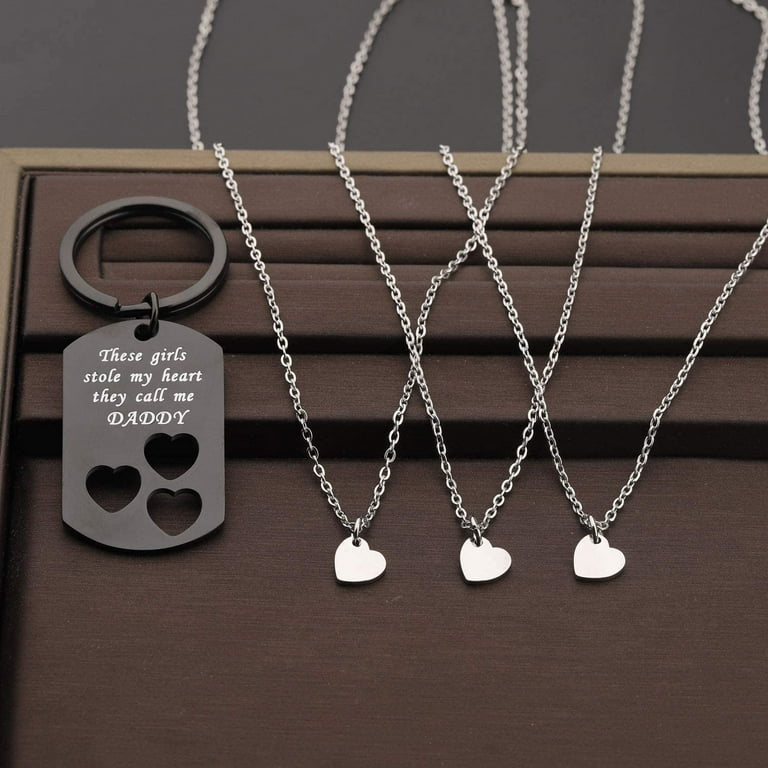 Father daughter shop keychain and necklace