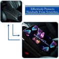 thumbnail image 5 of Dragonfly 12.5x8.2 Inch Soft Comfortable Furry Printed Armrest Cover Car Armrest Pad Mat Accessory, 5 of 6
