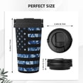 thumbnail image 3 of Goofa Navy Camouflage American Flag for Insulated Travel Coffee Mug Spill Proof Leak Proof 16 OZCoffee Tumbler Reusable Coffee Cups with Lids Thermos for Hot and Cold Drink, 3 of 8