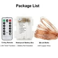 thumbnail image 3 of Coolmde 2 Pack 50 Led Fairy Lights Battery Operated with Remote Control Timer,Warm Light 16 ft, 3 of 7