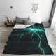 thumbnail image 5 of Balery Green Lightning Flash Manta de Felpa Suave y Acogedora – Cobija de Franela Aterciopelada para Cama, Lavable y Cálida para Sofá, Mascotas, Transpirable-50"x40", 5 of 7