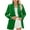 A-Green, variant on Women's Long Sleeve Blazers 2 Buttons Work Office Notched Collar Suit Jackets with Pockets A-Green