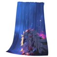 thumbnail image 3 of Manta Demon Slayer para hombres y mujeres, manta de tela súper suave y esponjosa, acogedora y cálida, adecuada para sofá, cama, manta de viaje, regalo para todas las estaciones 60 "X50", 3 of 8