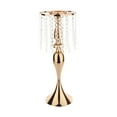 thumbnail image 2 of Elegante Portavelas para Decoración de Mesa en Bodas y Eventos Especiales Dorado, 2 of 8