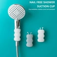 thumbnail image 3 of Qholemyo Suction Cup Shower Bathroom Shower Shower Head Fixed Artifact Punch- Removable Shower Head Base Shower Wand Holder Hand Shower Holder Shower Head Bracket, 3 of 7