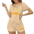 thumbnail image 4 of Censtreet Women's Pajama Sets Halloween Short Sleeve Pjs 2 Piece Top and Shorts Sleepwear Comfy Soft Lounge Sets S-XL, 4 of 7