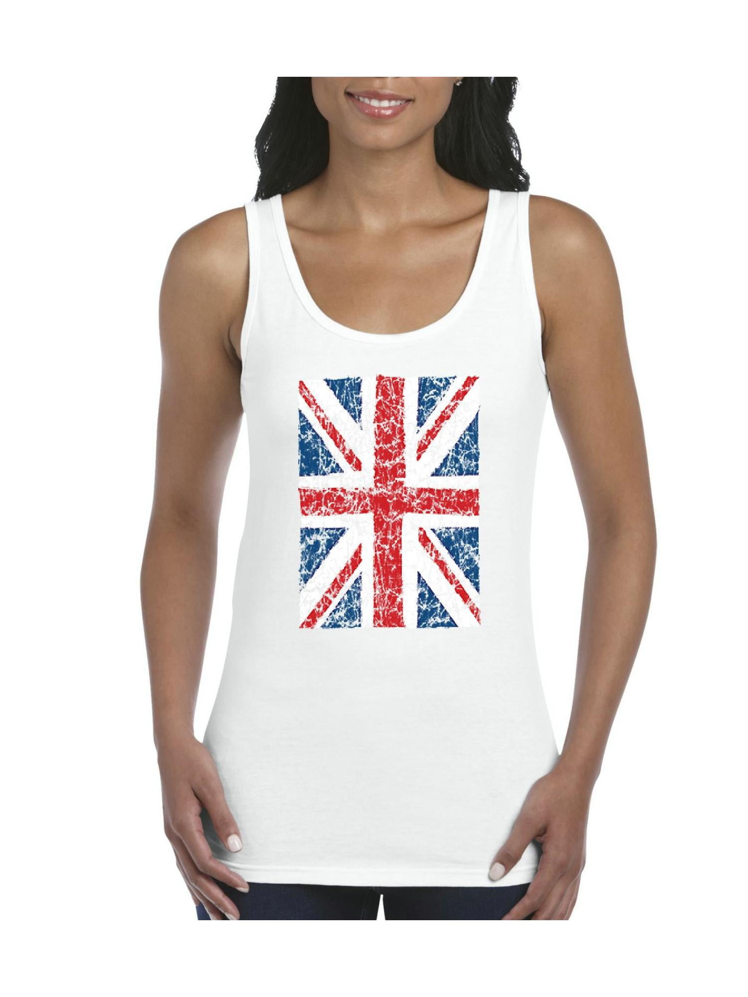 Genbruge dæk Bevidst Womens Union Jack British Flag Tank Top - Walmart.com