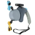thumbnail image 3 of Laisse pour Chien, Laisse Extensible pour Chien, Laisse Rotative Libre, Sensation Durable, Confortable, Double Laisse Rétractable pour Chien, pour Promenade, Gris, Noir, 3 of 8