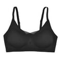 thumbnail image 5 of Wdgfv Wireless Push Up Bras for Women Full Coverage Seamless Bra No Underwire Supportive Everyday Comfortable T Shirt Bralette Black L, 5 of 6