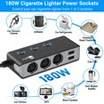 thumbnail image 3 of Divisor de encendedor de cigarrillos Qidie Quick Charge 3.0 180W, 3 of 7